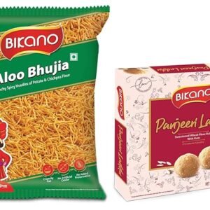 Bikano Aloo Bhujia 1 kg & Bikano Panjeeri Laddu Spl, 400